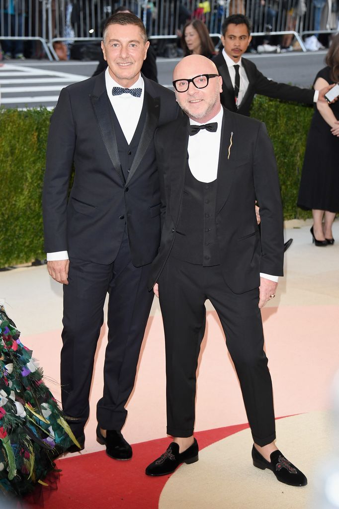 Stefano Gabbana y Domenico Dolce en la Met Gala del 2016.