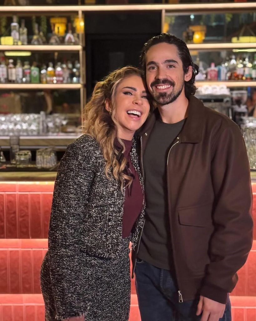 Rocío junto al cumpleañero.