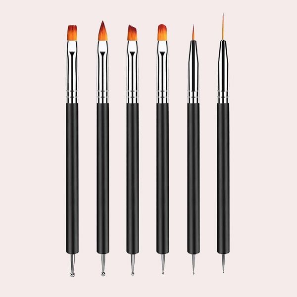 YPYMOD 6 Piezas Plumas de Arte de Uñas