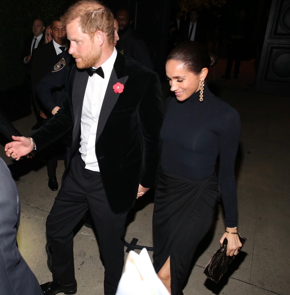 El príncipe Harry y Meghan Markle, en la fiesta por el 70 cumpleaños de Kris Jenner