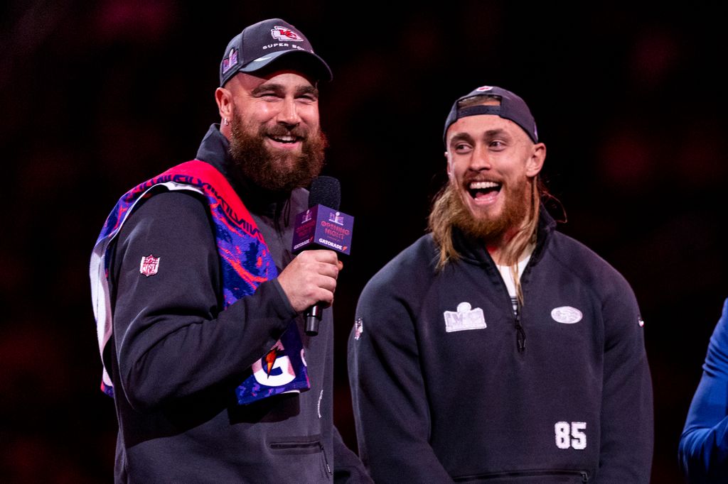 Travis Kelce y George Kittle