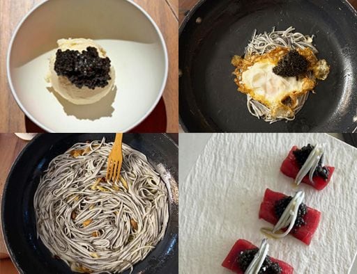 Los platos preparados por Llorente con materias primas de auténtico lujo.