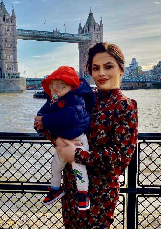 Marisa Jara con su hijo Tomás 