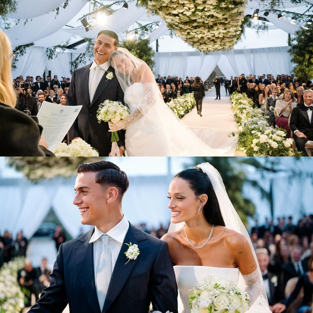 Oriana Sabatini y Paulo Dybala recordaron con cariño el día de su boda