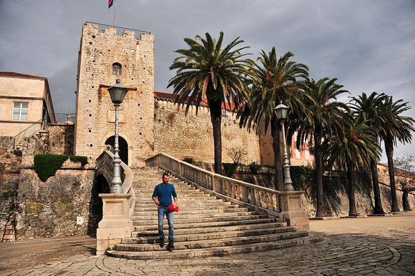Imagen del la torre de Revelin de Korcula, Croacia