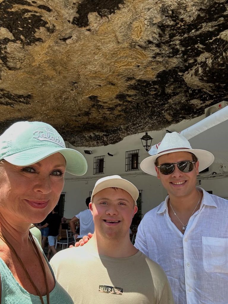 La actriz y sus hijos visitaron Toledo.