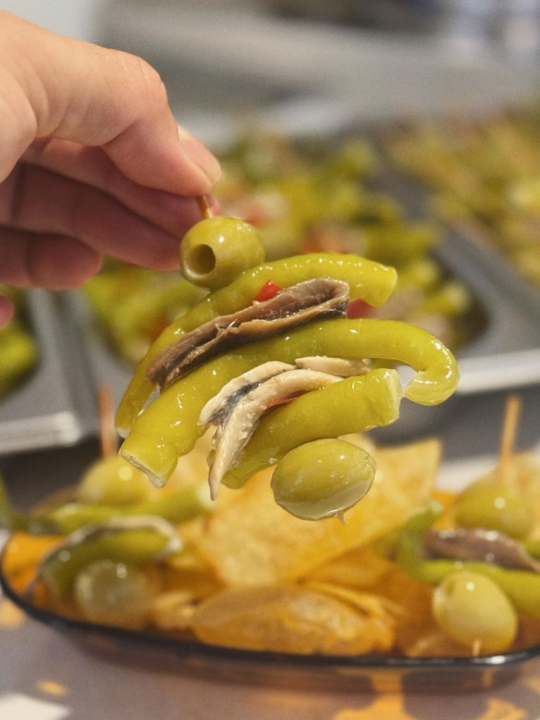 Gilda de boquerón y anchoa