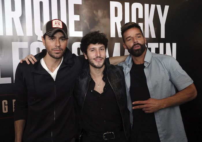 Sebastián Yatra, Enrique Iglesias y Ricky Martin