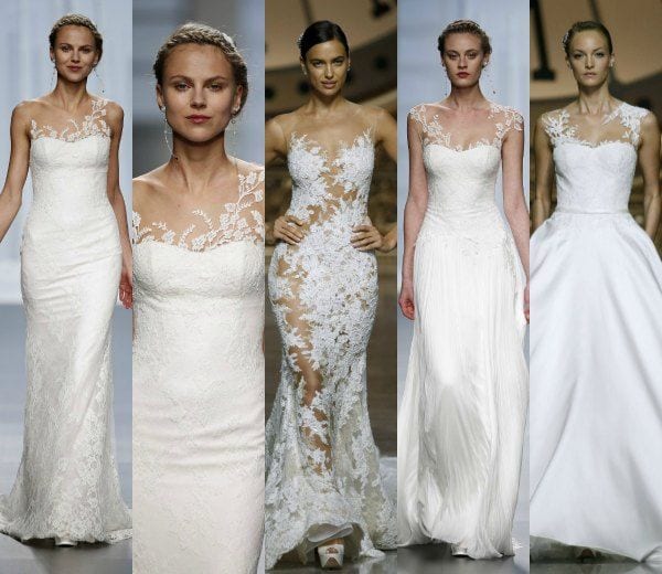 EL ENCAJE 'INVISIBLE'

Pronovias desvelaba en su desfile haber perfeccionado esta técnica hasta prácticamente hacer desaparecer la conocida como malla ilusión, un tejido finísimo que sirve para hacer 'flotar' los bordados de encaje sobre la piel. Las colecciones 2016 consiguen este efecto 'tatuaje' con tejidos tecnológicos finísimos o en color nude, como el de Pronovias.

Colecciones: Rosa Clará y Pronovias.
