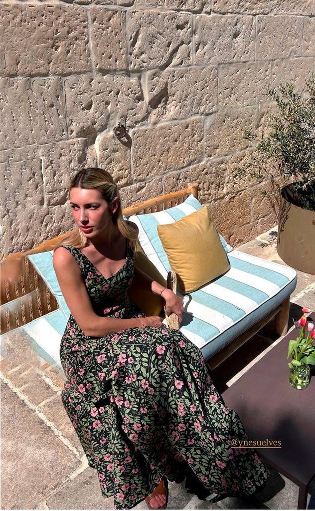 Daniela Svedin Figo en la boda de Monica Anoz