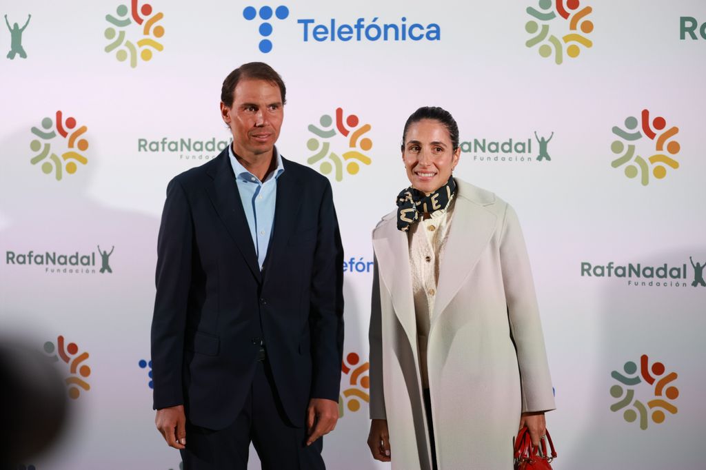 Rafa Nadal y Mery Perelló en la entrega de los IV Premios Fundación Rafa Nadal en Mallorca