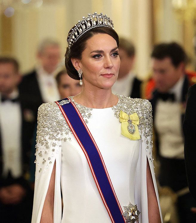 La princesa de Gales en una cena de gala 