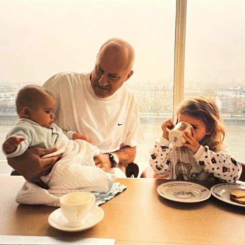 Norman Foster con sus hijos Paola y Eduardo