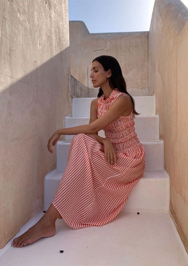 Sassa de Osma y su vestido de rayas más favorecedor y versátil