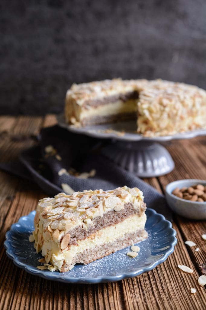 Mandeltarta, tarta sueca de alendras