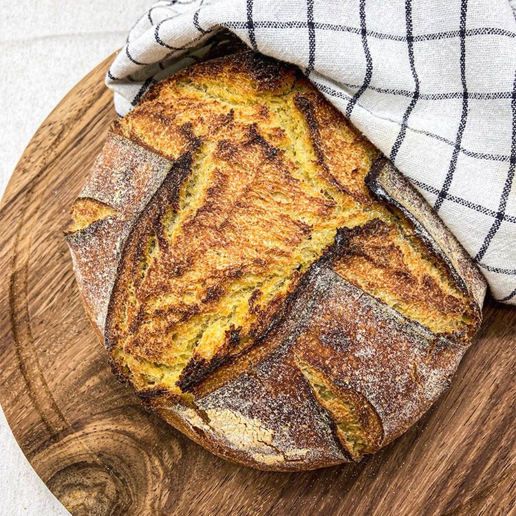 Hogaza de pan de maíz