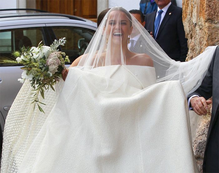Lady Charlotte Wellesley el día de su boda