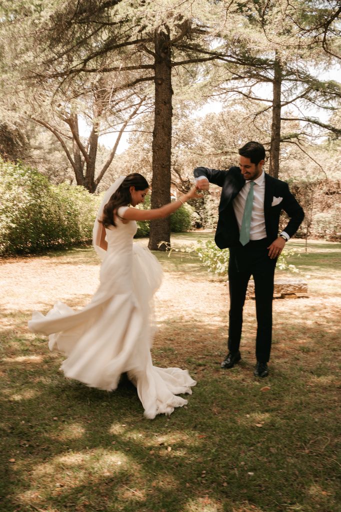 Vestido de novia sencillo de Fátima González