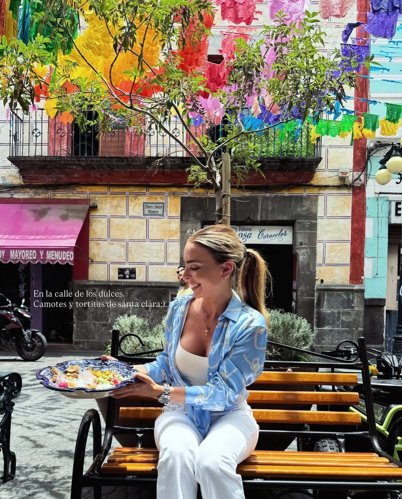 La periodista Helena Condis, pareja de Juanma Castaño, en Puebla, México