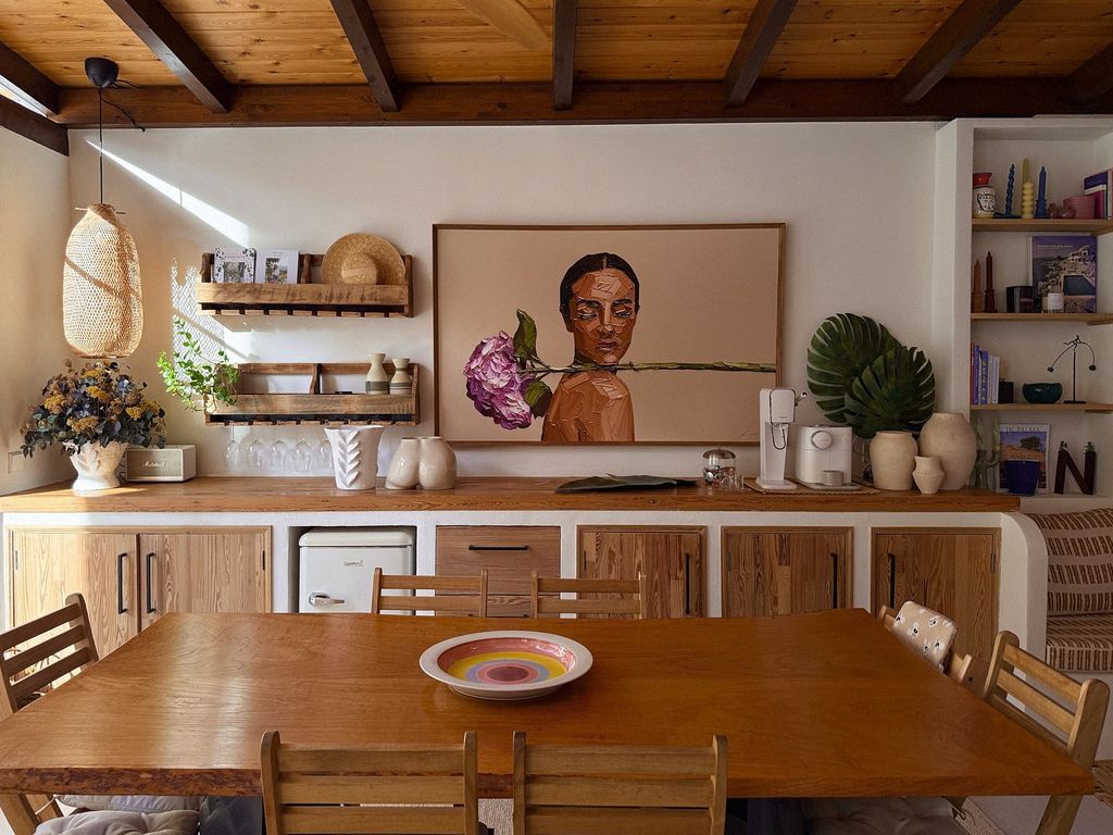 El cuadro de Elena Gual en la vivienda madrileña de María Fernández-Rubíes y Manuel Losada