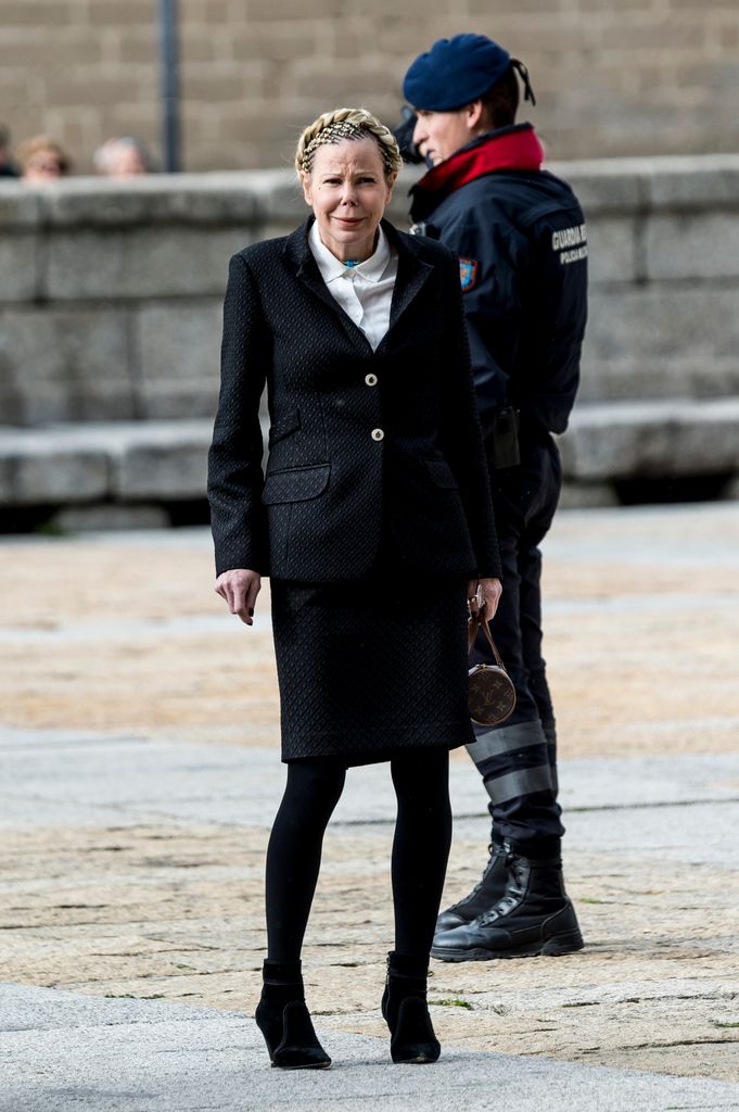 La princesa Kalina en el funeral de la infanta Pilar en 2020