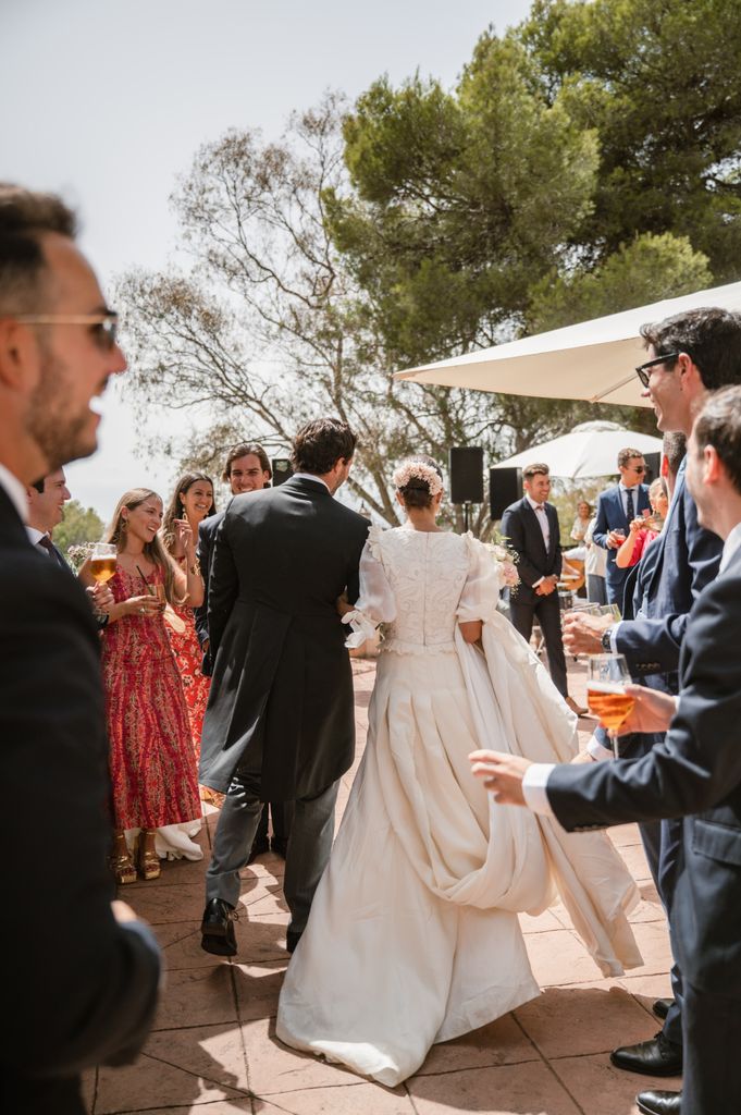Aperitivo de boda cóctel al aire libre