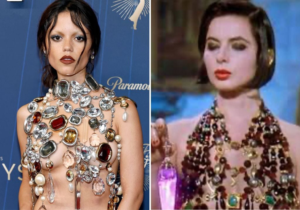 Jenna Ortega y Isabella Rossellini en la icónica película Death Becomes Her