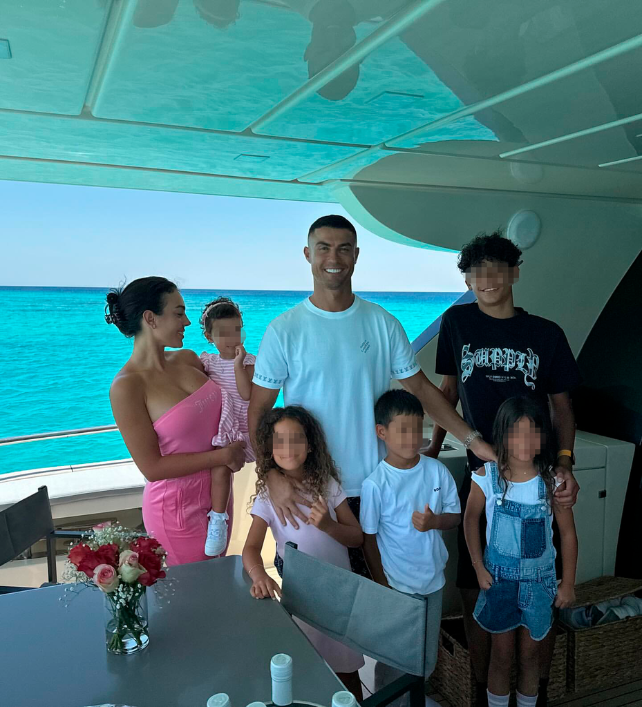 Georgina Rodríguez y Cristiano Ronaldo de vacaciones el año pasado