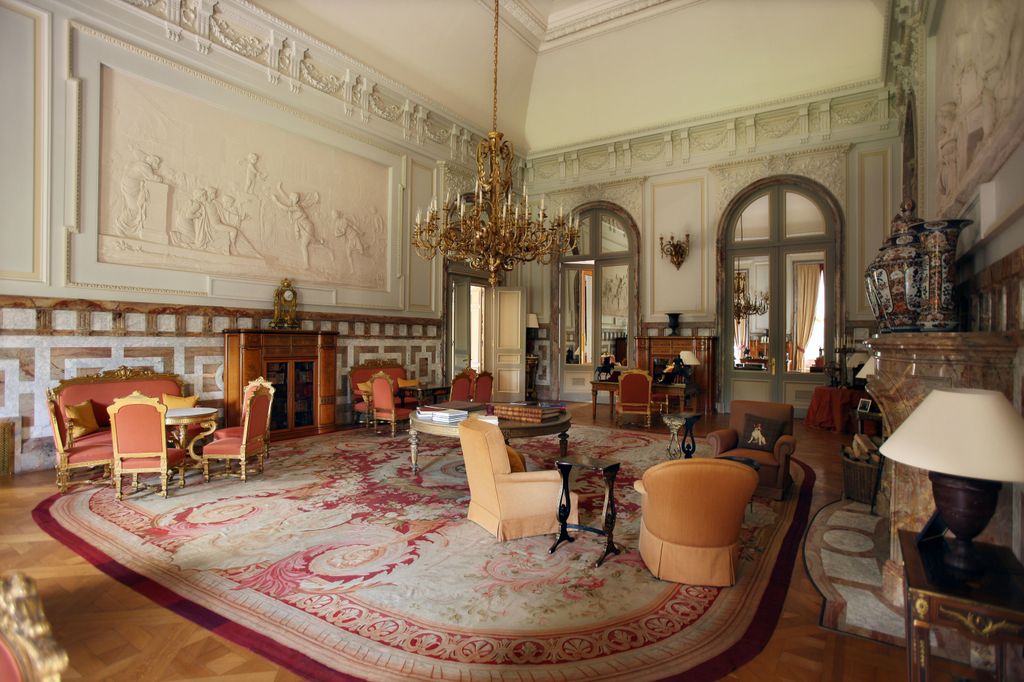 Interior del Castillo Real de Laeken, situado en Bruselas