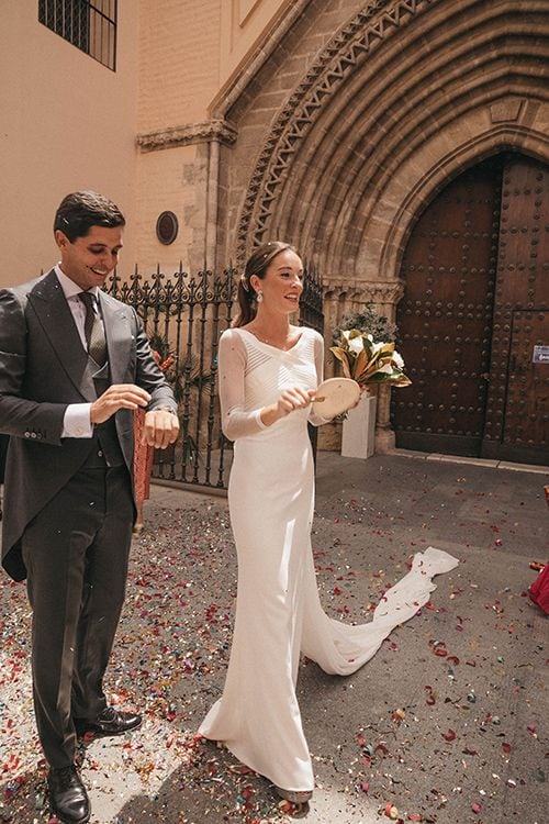 Vestido de novia sencillo