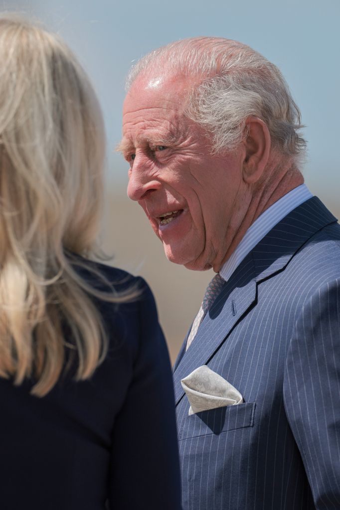 Los reyes Carlos III y Camilla en su llegada a Estados Unidos