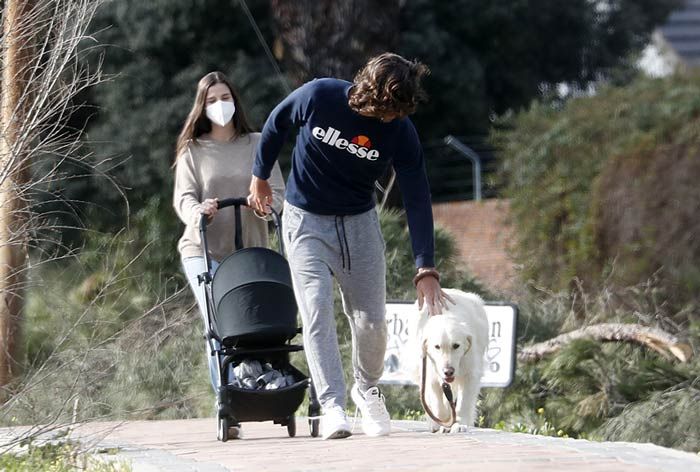 Feliciano López de paseo con Sandra Gago