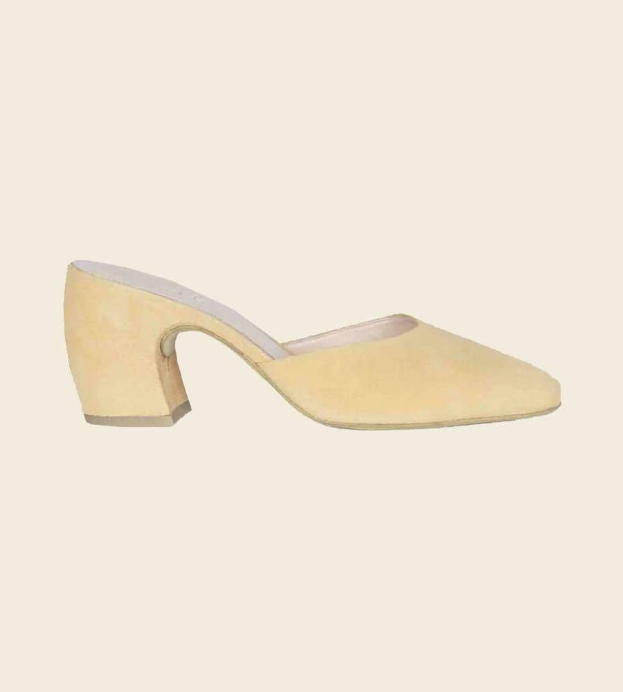 Mules con tacón de Cortana para invitada