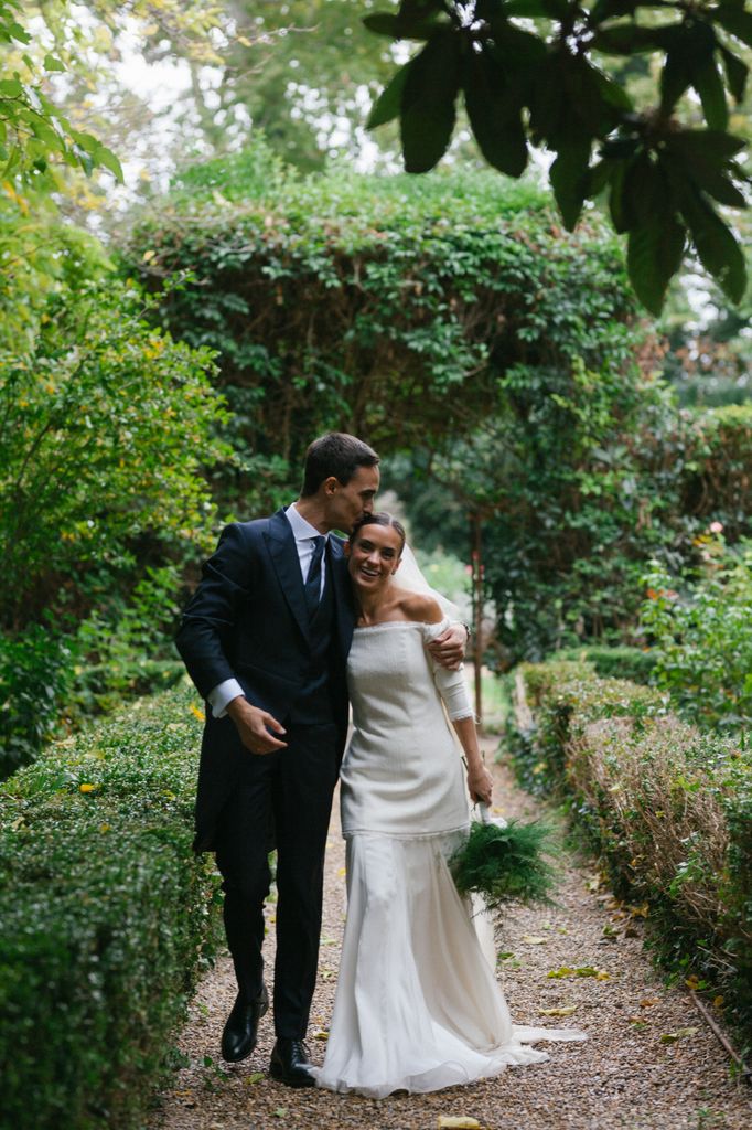 Boda en Zaragoza con vestido de novia de Marcela Mansergas