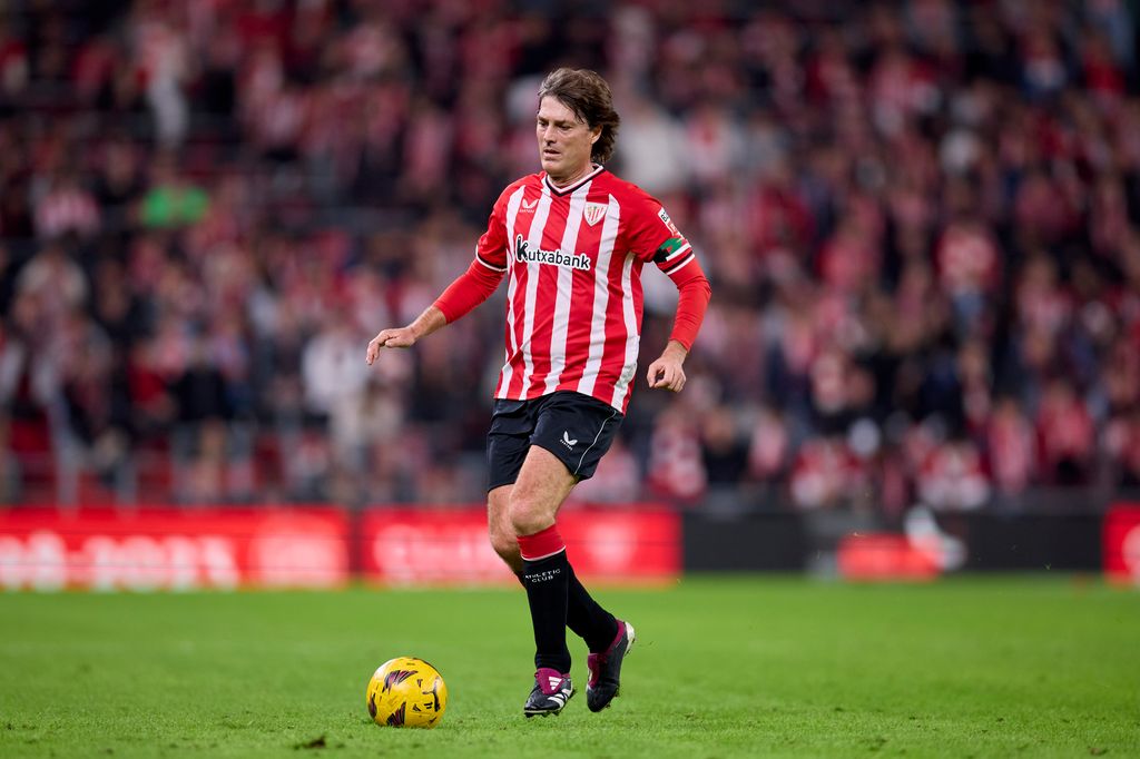 Julen Guerrero jugando un partido amistoso con el Athletic Club en San Mames, el 16 de diciembre de 2023