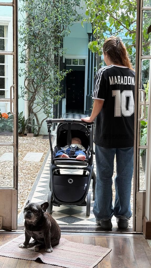 Clara Darín junto a su sobrino Dante