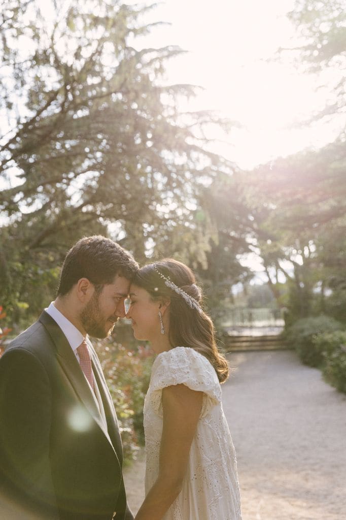 Diana con vestido de novia 'prêt-à-porter' de Alejandra Valero