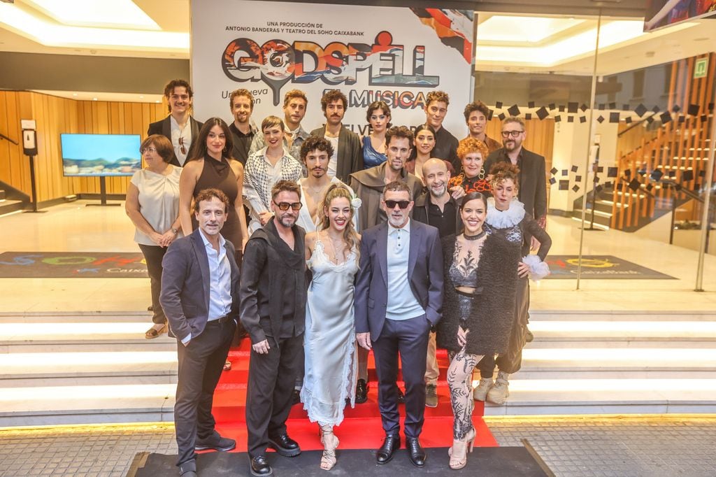Antonio Banderas en el estreno de 'Godspell' en Málaga