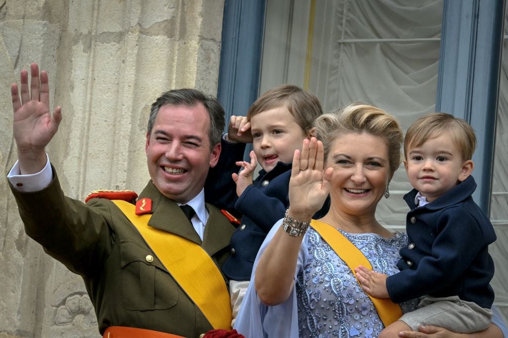 Los Grandes Duques de Luxemburgo, felices con sus hijos