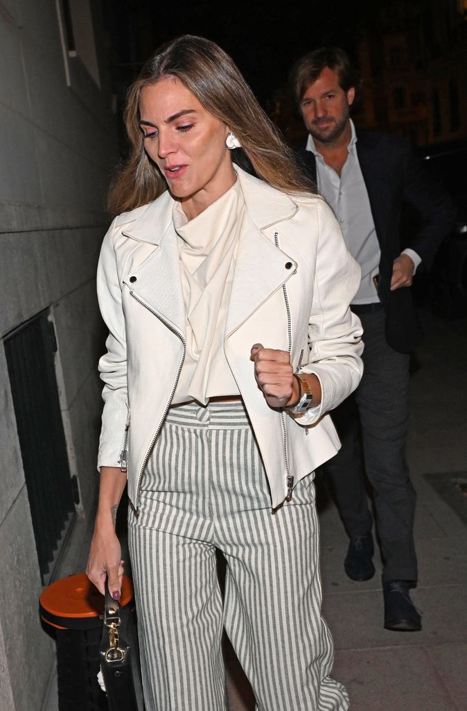 Amaia Salamanca y Rosauro Varo en el 60 cumpleaños de Boris Izaguirre en Madrid. 29 de septiembre de 2025