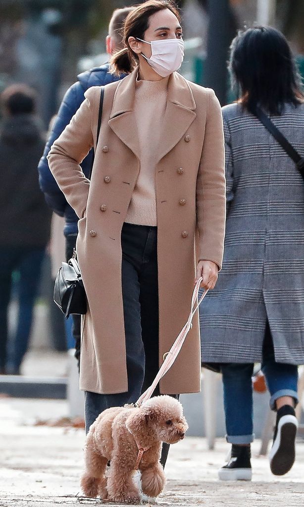 Tamara Falcó pasea a su perro