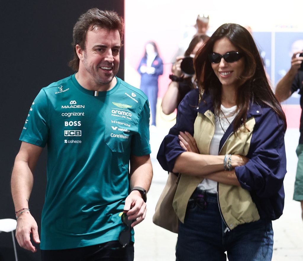 Melissa Jiménez y Fernando Alonso en Madrid