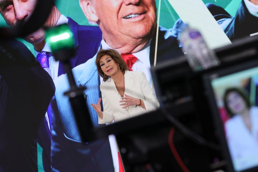 Journalist Ana Rosa Quintana on tv show AR: El programa de Ana Rosa in Madrid on Monday, 3 February 2025.