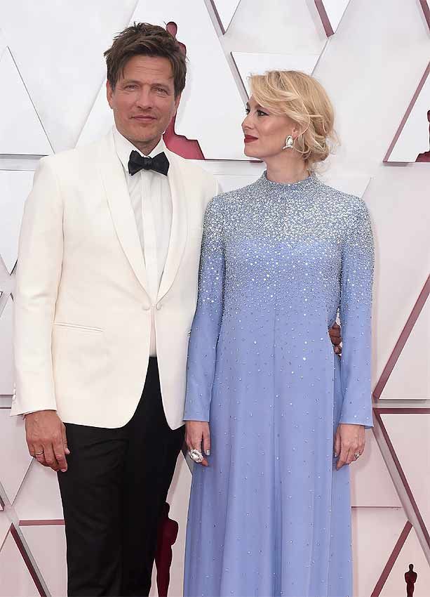 Thomas vinterberg y su mujer en los Oscars