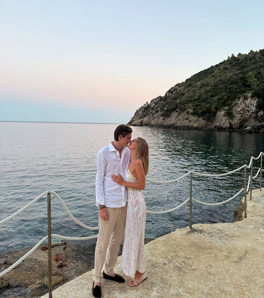 Talita Von Furstenberg en su compromiso con Rocco Brignone de Brabant