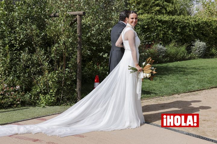 Los detalles del impresionante vestido de novia de Marta Pombo en su boda con Luis Zamalloa 