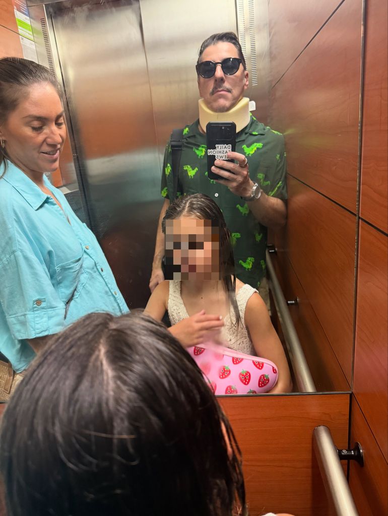 Jordi Roca con su familia