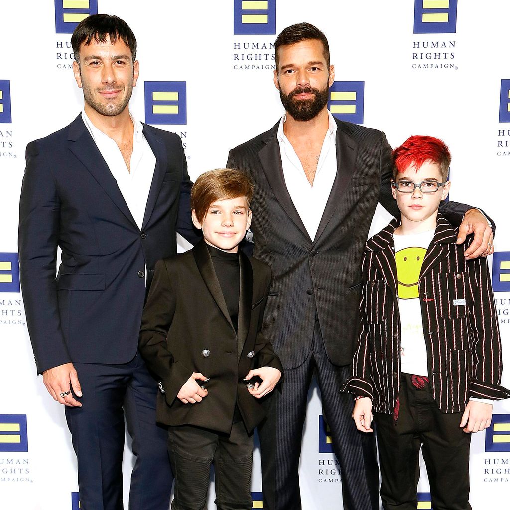 ricky martin jwan yosef sons valentino and matteo