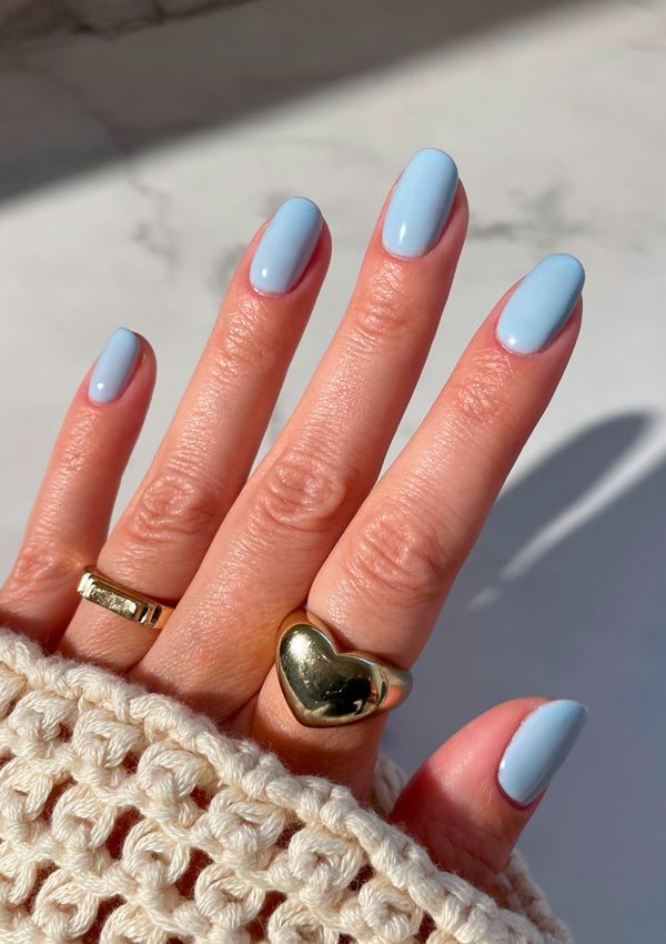 Manicura azul