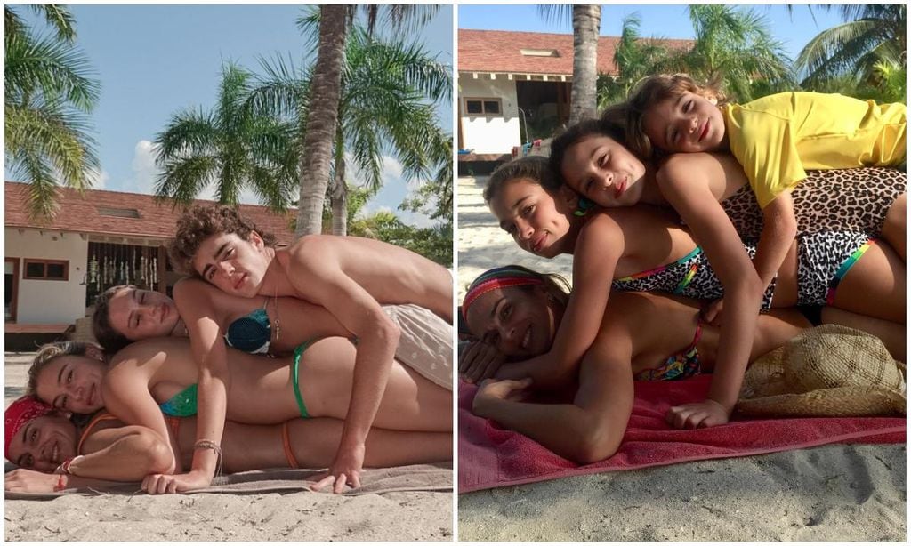 karen mart nez esposa de juanes con sus hijos